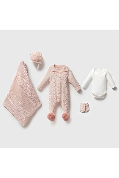Nipperland 5-Piece Knitwear Set Messina Pink