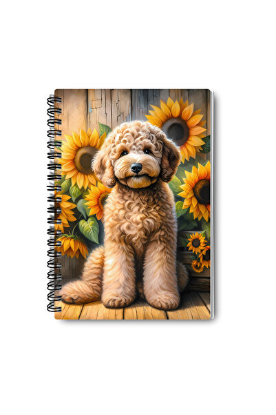 qoeuyl boutique مجموعة دفاتر ملاحظات مخططة بتصميم كلاب لطيفة مقاس A5 مكونة من 4 قطع للذكرى والذكريات والمدرسة