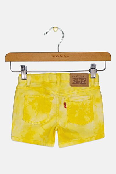Levi's Toddlers Girl Tie Dye Denim Shorts, Multicolor