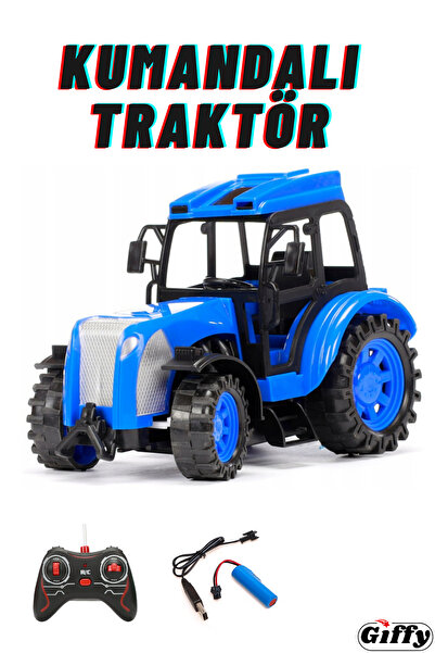 giffy Oyuncak Uzaktan Kumandalı Traktör Full Fonksiyon Hareketli İş Makinesi ...
