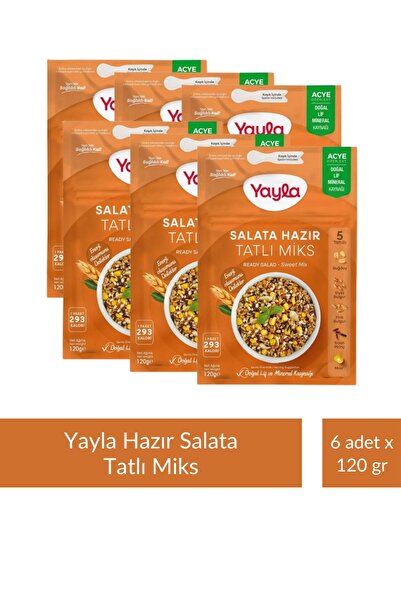 Yayla Salata Hazır Tatlı Miks 120 gr x 6 Adet