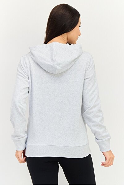 adidas Women Sportswear Fit Long Sleeve Outdoor Hoodie, Grey