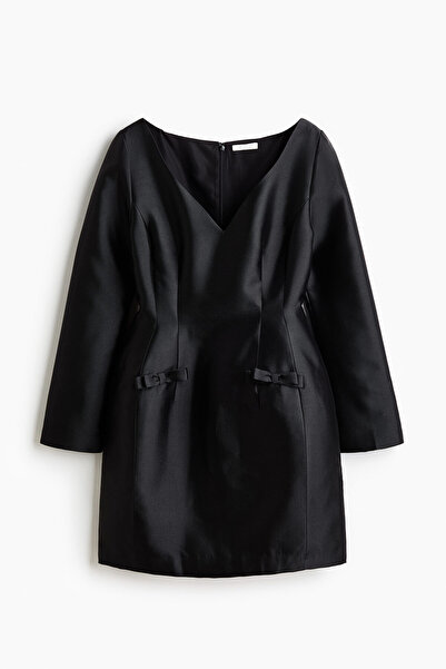 H&M Kum Saati Gabardin Elbise