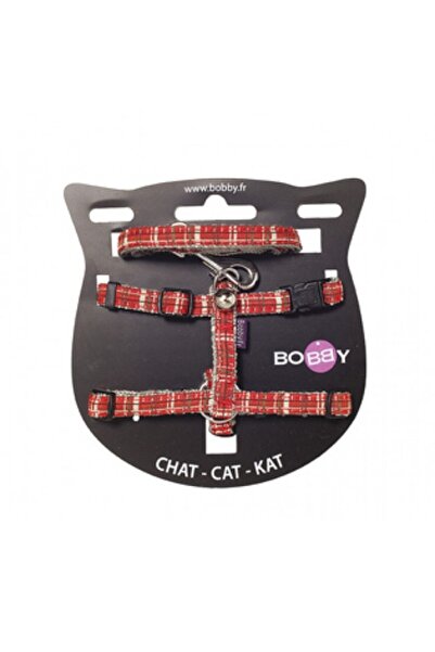 Bobby حزام أمان للقطط من سيف كيلت مع رصاص - بيج - مقاس XS (28 سم)