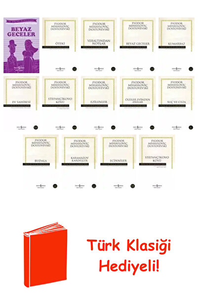 Artemis Yayınları Fyodor Mihayloviç Dostoyevski 4 Kitap Seti + Türk Klasiği H...