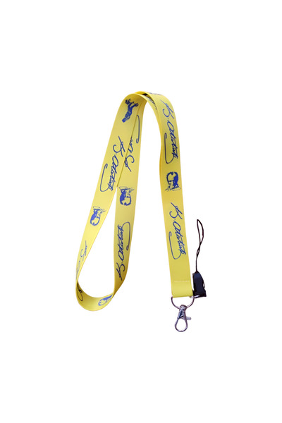 Ankara Üniforma Sarı Lacivert Atatürk İmzalı Boyun askı ipi ve Telefon askısı...