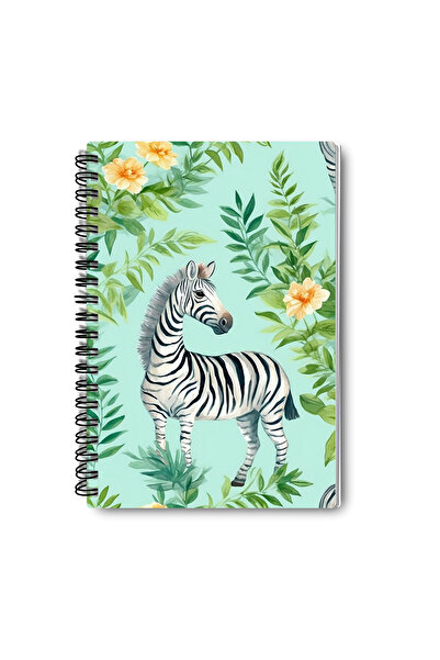 qoeuyl boutique Puppy Cute Animals No:1 Design Wire Spiral A5 Lined 4-Piece Souvenir, Memory, School Notebook Set