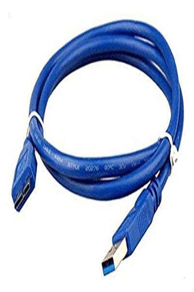FUJISHKA USB 3.0 A Male to Micro B Male Cable – High-Speed Data Transfer – Blue