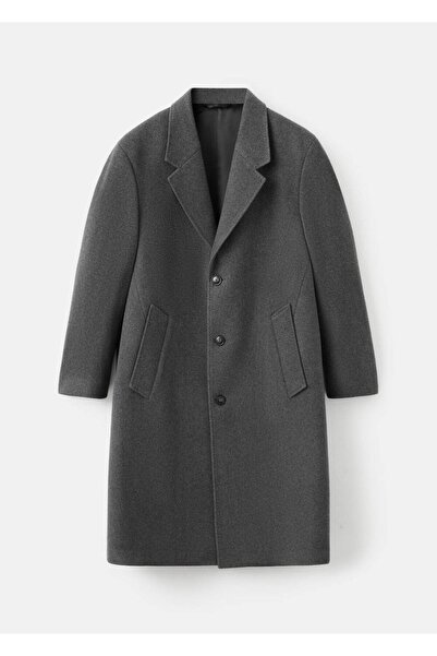 MANGO Man Uzun yün kaban