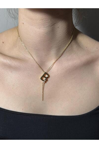 Sirena Accessories Zirkon Taş Detaylı Sallanan Zincirli Gold Kaplama Paslanma...