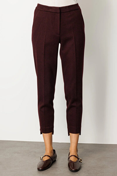 Ekol Balıksırtı Desenli Dar Paça Pantolon