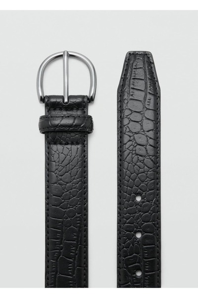 MANGO Man %100 eskitme deri kemer