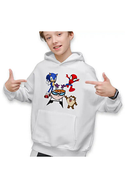 OEM Hanorac Copii Baieti laboratorul lui Dexter Sonic Paienjenel Taz Diavol T...