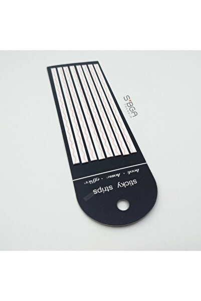 sibga tasarım Premium Yavruağzı Striped Long Strip Transparent Post-It Note Post-It Note. Bookmark 160 Sheets