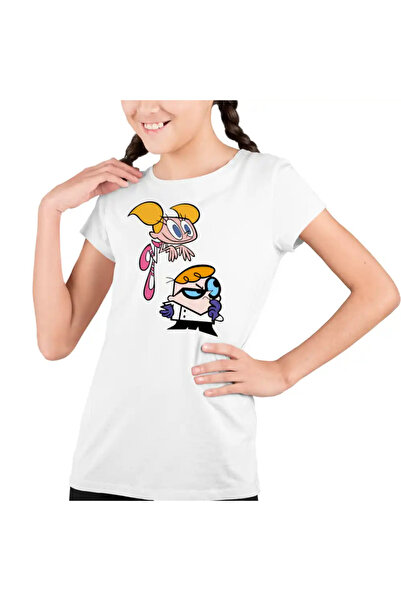 OEM Tricou Copii Fete Laborator Dexter Dee Dee Tiptil Furiseaza