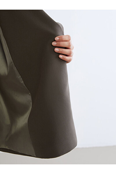 LC Waikiki Oversized Women's Blazer Jacket with Belt