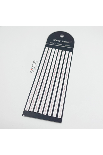 sibga tasarım Premium Pink Striped Long Strip Transparent Post-It Post-It Note Post It. Bookmark 160 Sheets