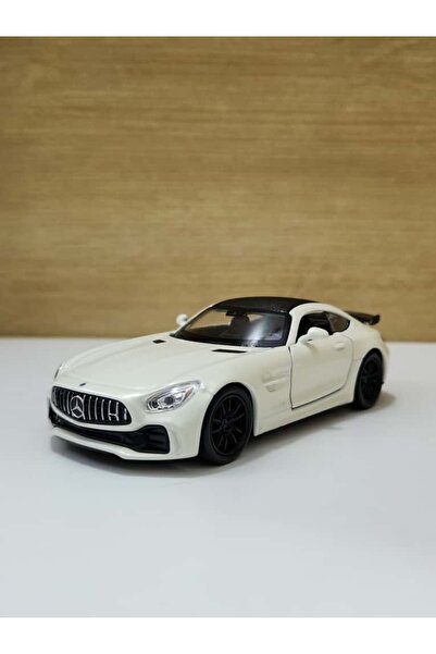 WELLY 1.36 ÖLÇEK MARKA LİSANSLI MERCEDES AMG GTR BEYAZ RENK 12CM MODEL METAL ...