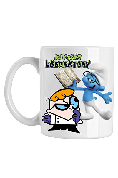 OEM Dexter's Laboratory Mug Smurf Smart School Book