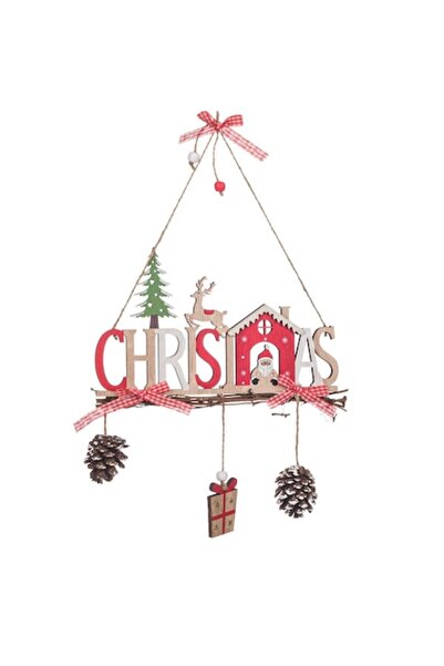 ANTBRO Decorațiune suspendată de Crăciun din lemn, South Perfect Decor, 23 cm