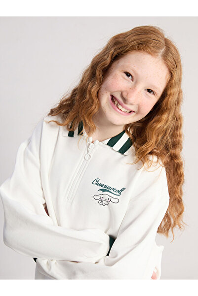 LC Waikiki Sparkling Choices from Shining Store |   Polo Neck Cinnamoroll Printed Girls' Sweatshirt