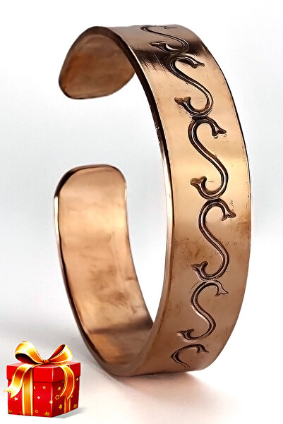 Binbir Trend El Yapımı Ayarlanabilir Saf Bakır Bileklik Seti, Bakır Bilezik B...