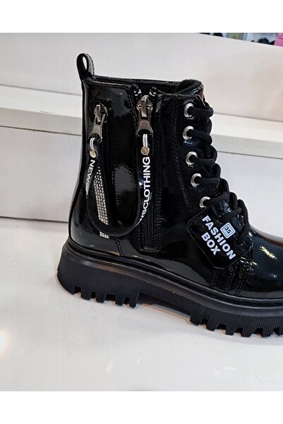 Ege Kids KIZ ÇOCUK TAŞ DETAYLI SİYAH BOT