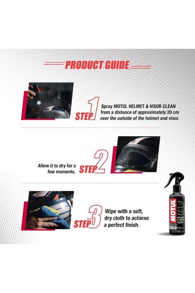 Motul 102992 M1 Helmet and Visor Cleaner (250 ml)