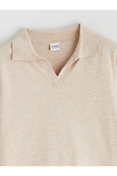 LC Waikiki Polo Yaka Kız Çocuk Triko Kazak ve Tayt