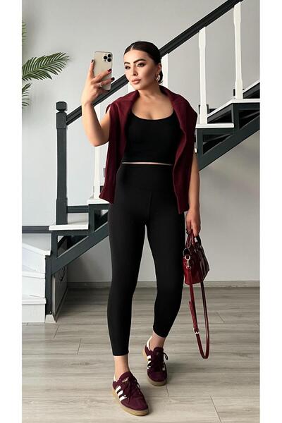 Oslove بنطلون ضيق أسود أصلي من ماركة شادونلو