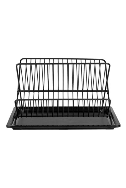 OEM Foldable metal dish drainer, size 36 x 30 x 21 cm, Black