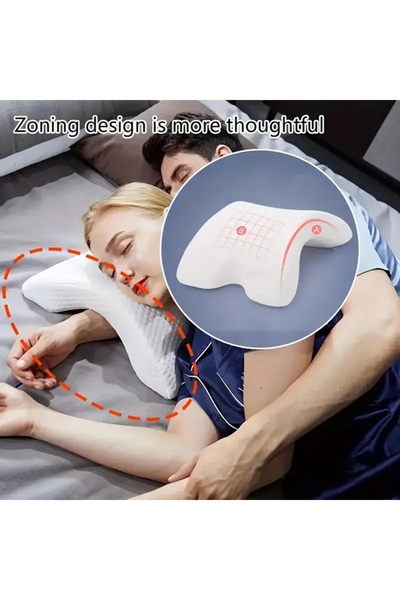 Eşya Dünyası Ortopedik Boyun Destek Yastığı – Yüksek Esnek Hafızalı Sünger, N...