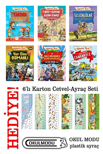 Eğlenceli Bilgi Metin Özdamarlar Eğlenceli Tarih Serisi (6 Kitap - 984 Sayfa)
