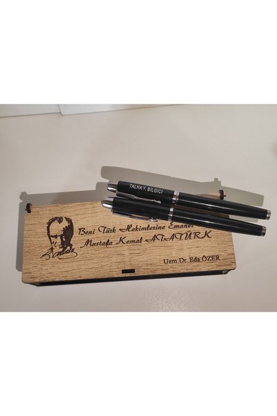 Generic Brand Set of 2 Pens a Magnificent Gift That You Want to Give Will Be Sent with the Text and Name Written on It