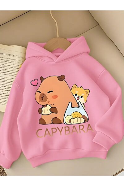 oneagılyazı Hanorac Capybara și K pisică B cu imprimeu pentru fete