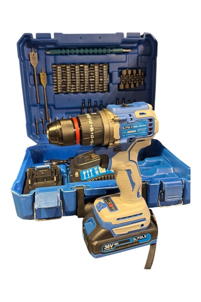 Genel Markalar KÖMÜRSÜZ X2 ŞARZLI DARBELİ VİDALAMA MATKAP 84 PARÇA SET MAVİ