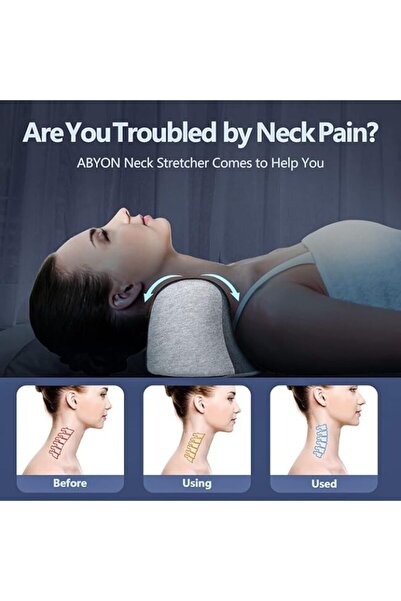 OEM Cervical pillow, 21 x 20 x 15 cm, memory foam, gray