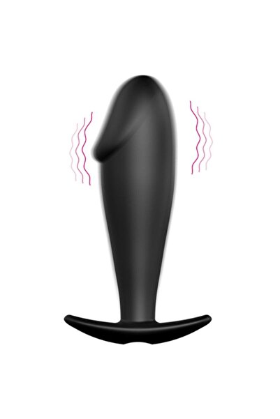 PRETTY LOVE - FORMĂ DE DOCĂ DIN SILICON ȘI 12 MODURI DE VIBRAȚIE NEGRU