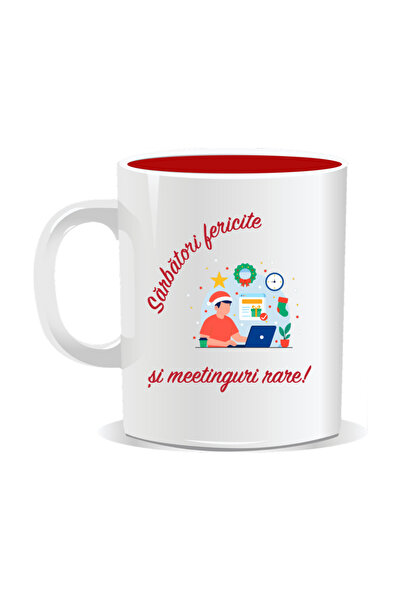 Mug Mania Personalized Christmas mug, Happy Holidays and Rare Meetings
