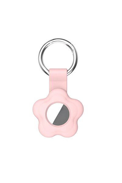 Genel Markalar Apple Airtag Çiçek Desenli Anahtarlık Kılıf Yumuşak Silikon Yü...