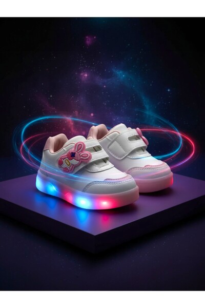 BHNS جزمة أطفال مضيئة LED خفيفة حذاء مضيء للأطفال بناتي ولادي شوز بإضاءة للبنات للاولاد تضيء جزم ابو لمبة
