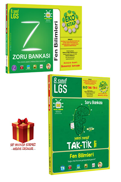 Tonguç Yayınları Tonguç 8. Sınıf LGS Fen Bilimleri Zoru Bankası+ Tak-Tik'li F...