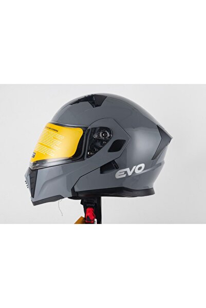 Evo Çene Açılır ECE Belgeli Gözlüklü A Kalite Motosiklet Kaskı – Touring & Şehir İçi Konfor