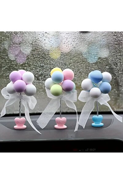 BURAKÖZTÜRK إكسسوار سيارة على شكل بالونات لطيفة - زينة داخلية للسيارة