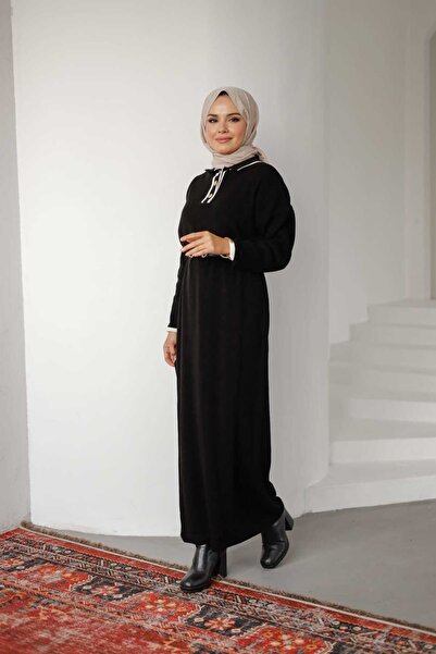 Müq فستان سونا تريكو بأزرار