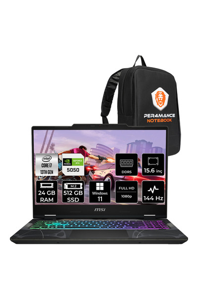 MSI Cyborg 15 i7 13620H 24GB 512GB SSD RTX5050/8GB 15.6" FHD 144Hz W11H Gamin...