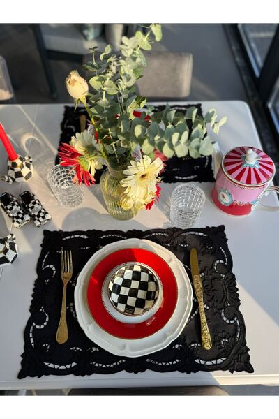 NC Home Design خدمة المطعم الأمريكي بلاك بيرل لـ 6 أشخاص