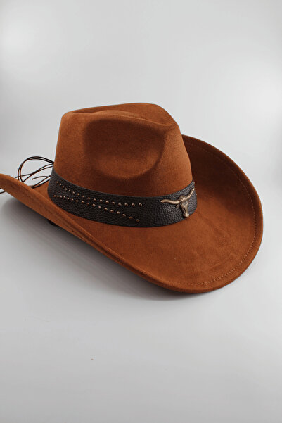 Hat Town Unisex Cowboy Hat – Western Hat with Adjustable String Detail and Leather Buckle