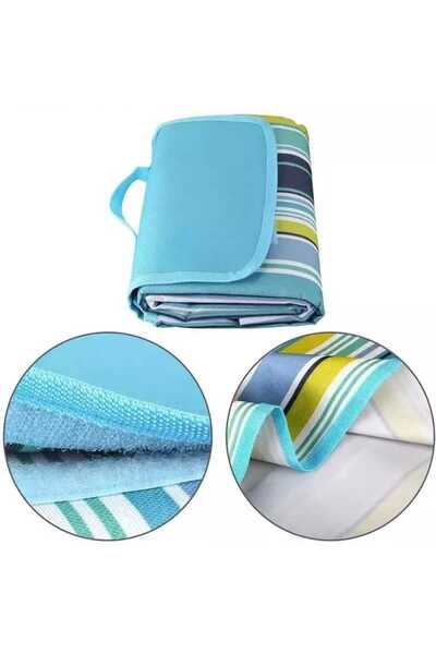 Genaric بطانية شاطئ محمولة مقاومة للماء والرمل للتخييم في الهواء الطلق قابلة للطي وخفيفة الوزن