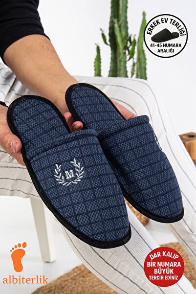 AlbiShoes Чоловічі домашні капці Капці для гостей Капці для весільного набору Капці для нареченого Зимові чоловічі домашні капці